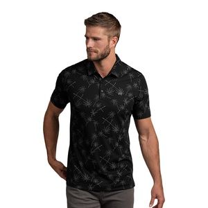 Travis Mathew Black Palm Tree Polo L